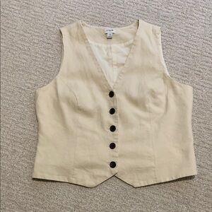 J. Crew Tailored Linen Vest